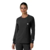 Women's Force Cross-Flex Crew Neck Long Sleeve Scrub Top