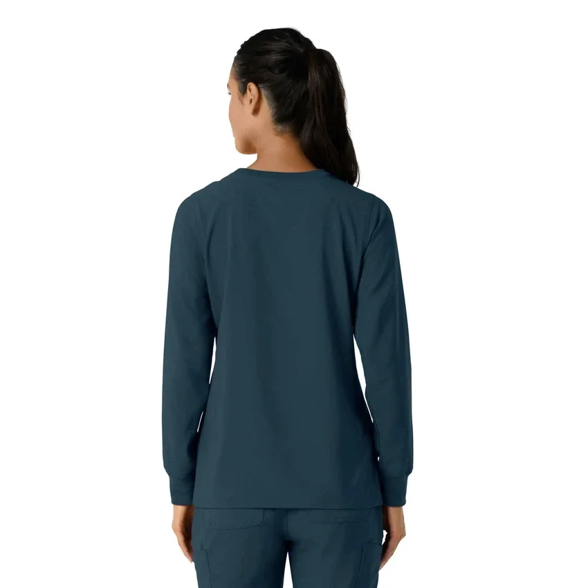 Women's Force Cross-Flex Crew Neck Long Sleeve Scrub Top