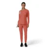 Women's Force Cross-Flex Crew Neck Long Sleeve Scrub Top
