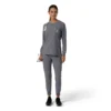 Women's Force Cross-Flex Crew Neck Long Sleeve Scrub Top