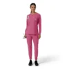 Women's Force Cross-Flex Crew Neck Long Sleeve Scrub Top