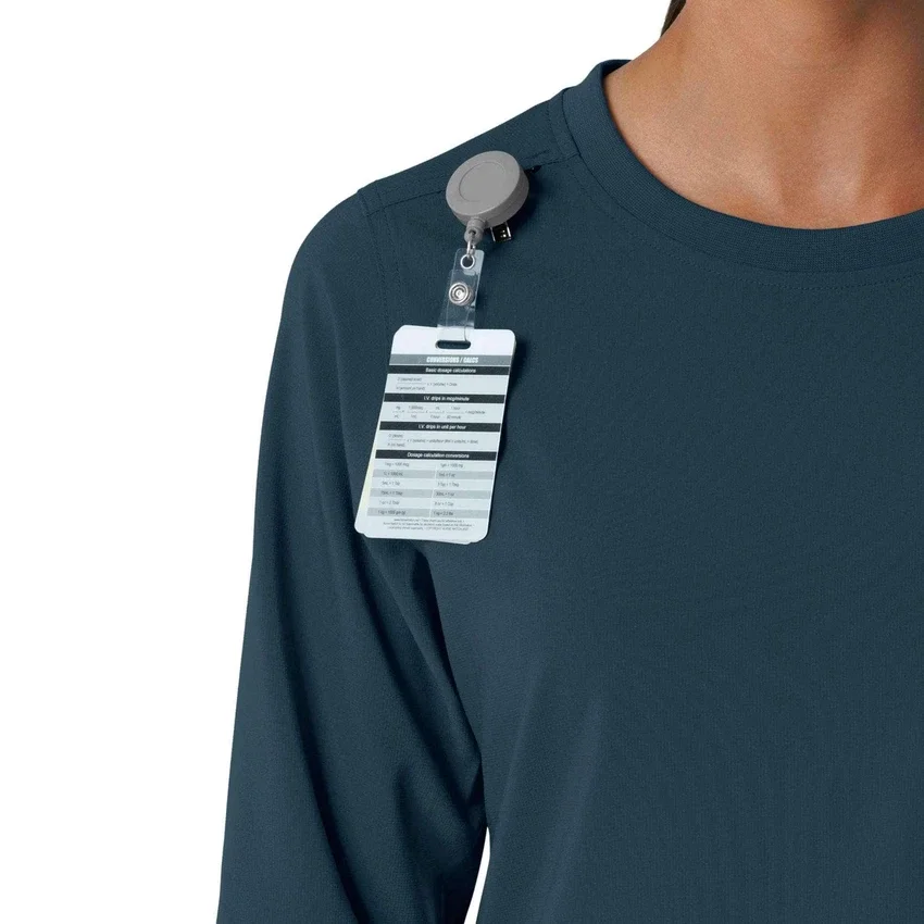 Women's Force Cross-Flex Crew Neck Long Sleeve Scrub Top