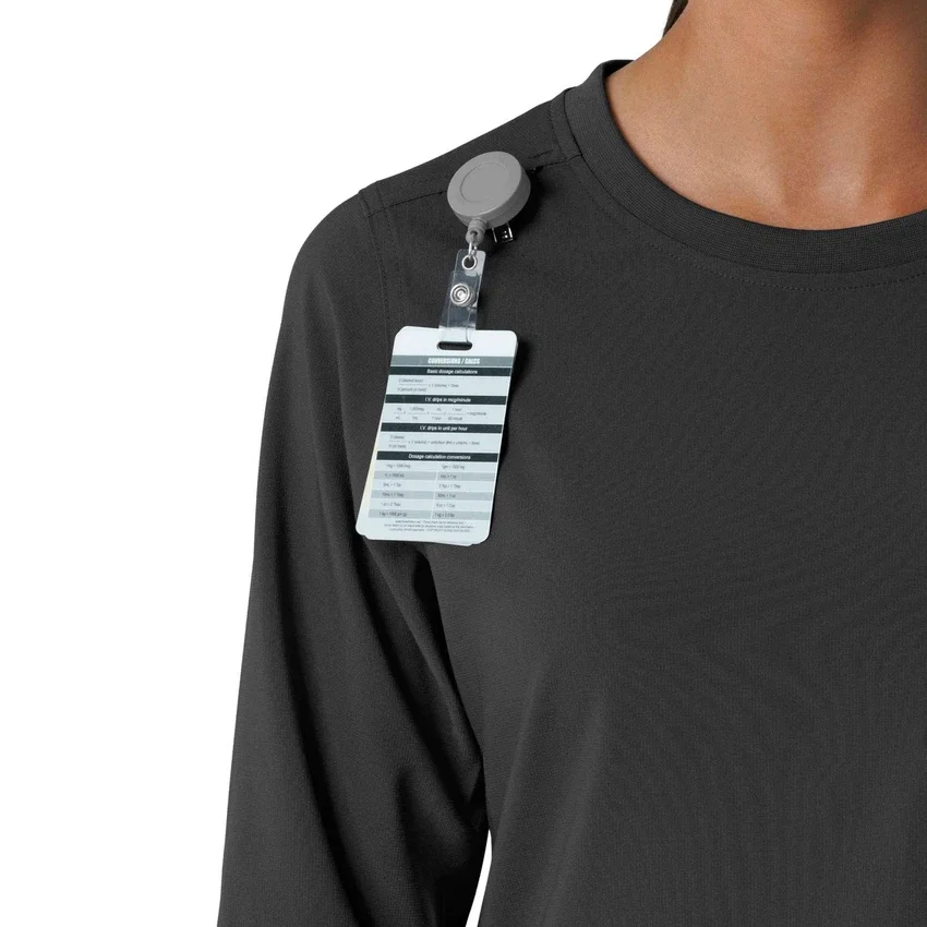 Women's Force Cross-Flex Crew Neck Long Sleeve Scrub Top