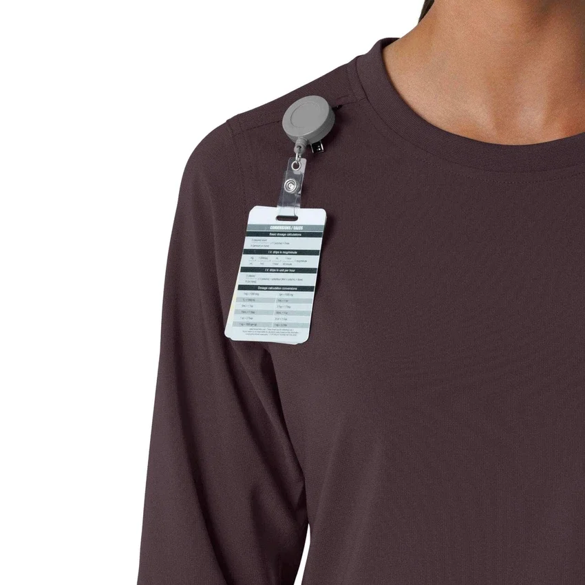 Women's Force Cross-Flex Crew Neck Long Sleeve Scrub Top