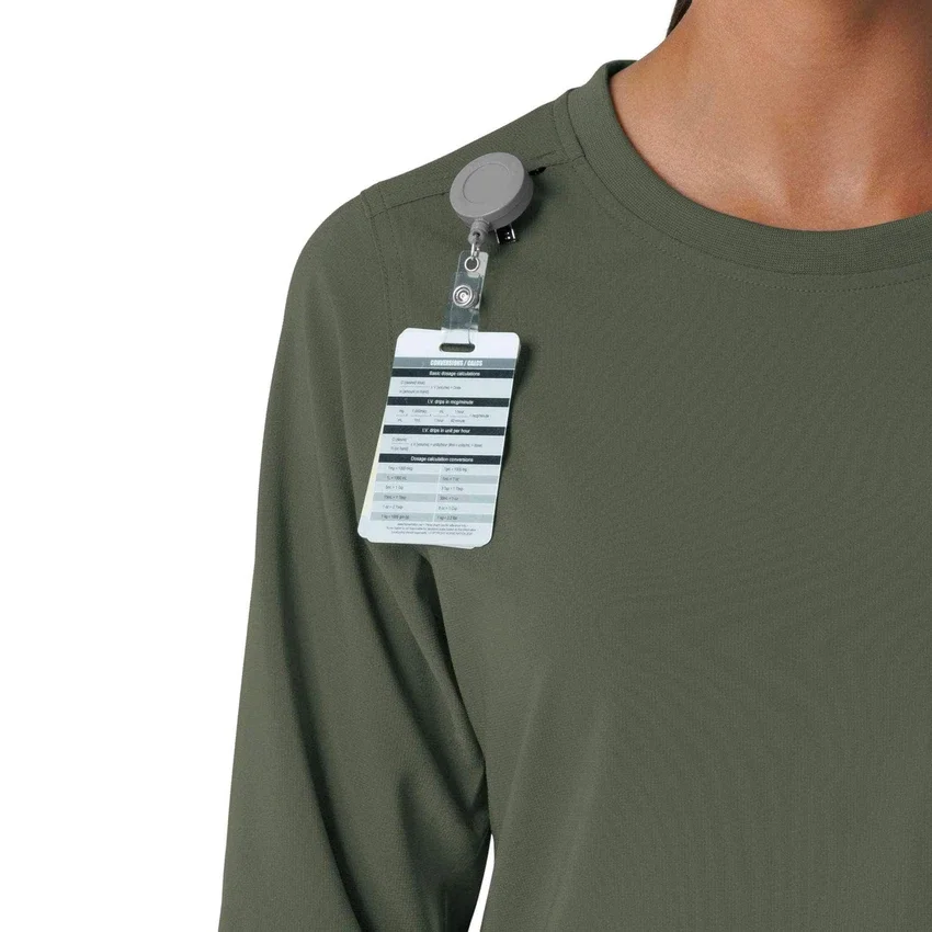 Women's Force Cross-Flex Crew Neck Long Sleeve Scrub Top