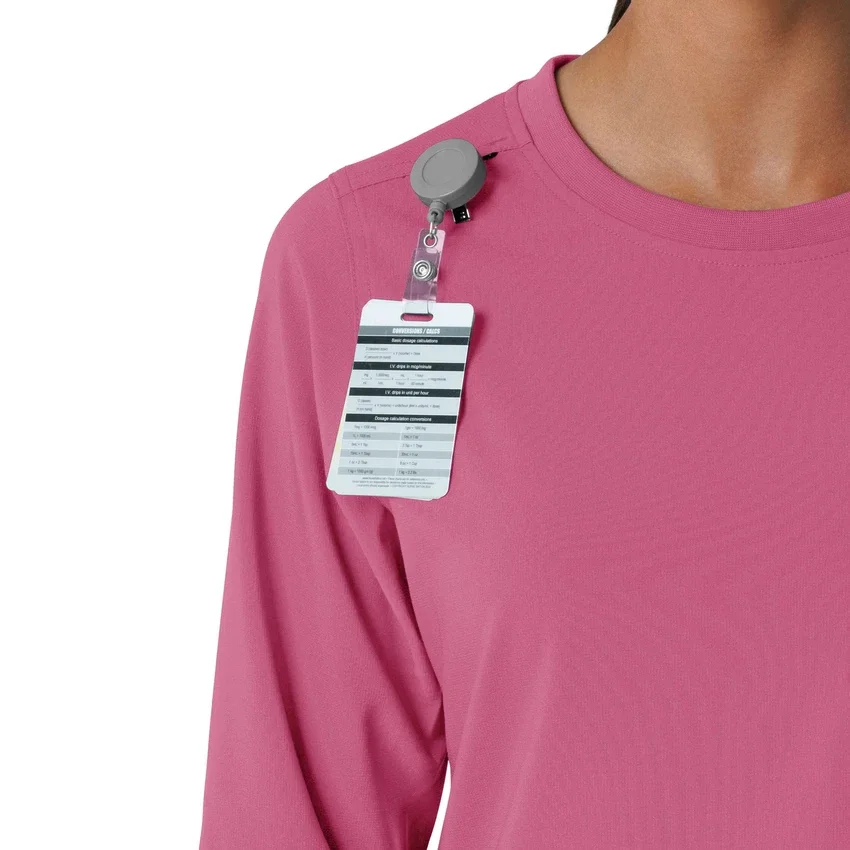 Women's Force Cross-Flex Crew Neck Long Sleeve Scrub Top