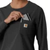 Women's Force Cross-Flex Crew Neck Long Sleeve Scrub Top