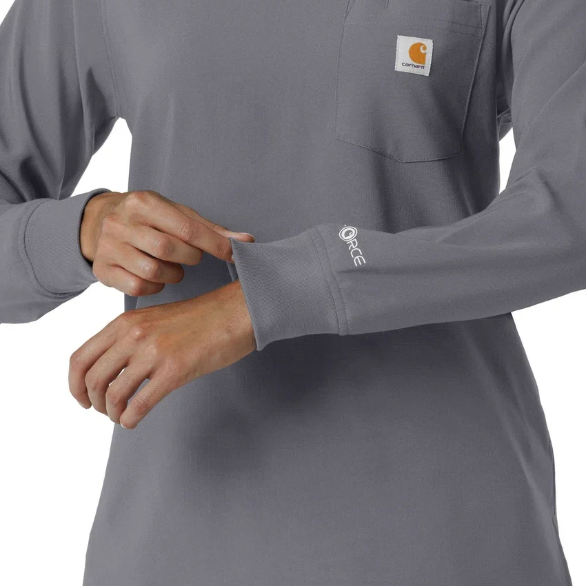 Women's Force Cross-Flex Crew Neck Long Sleeve Scrub Top