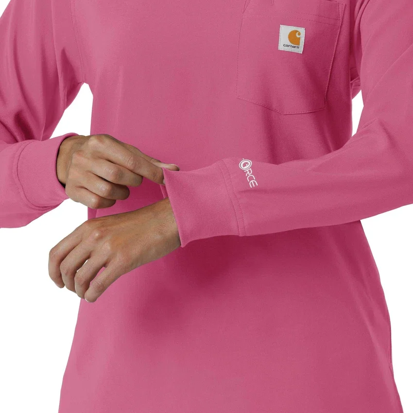 Women's Force Cross-Flex Crew Neck Long Sleeve Scrub Top