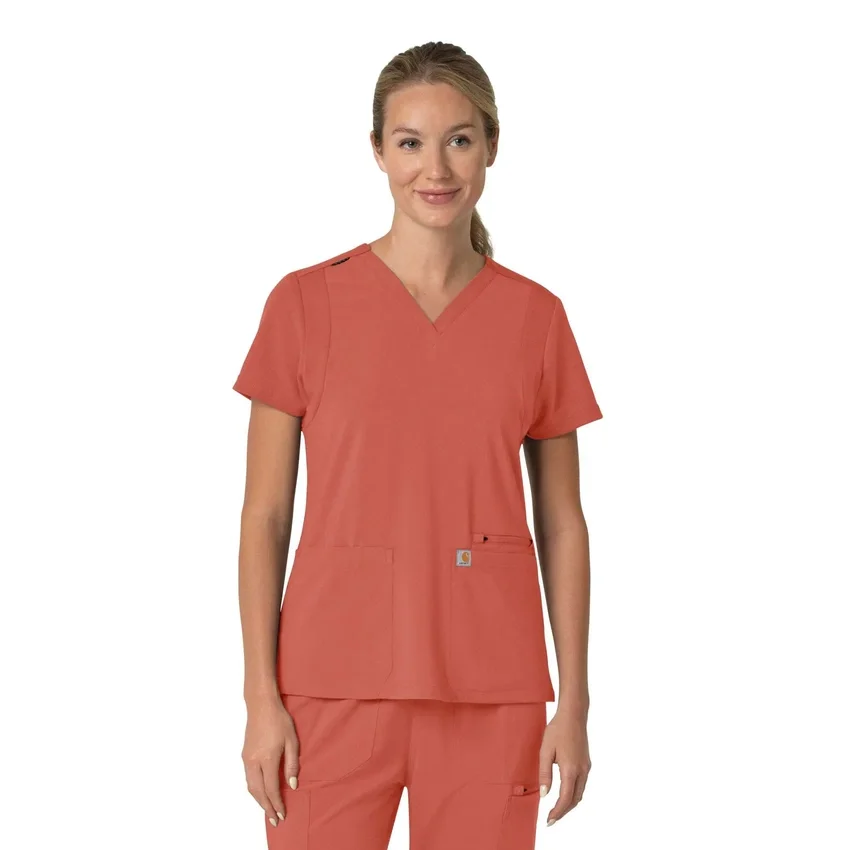 Women's Force Cross-Flex Flex Panel V-Neck Scrub Top