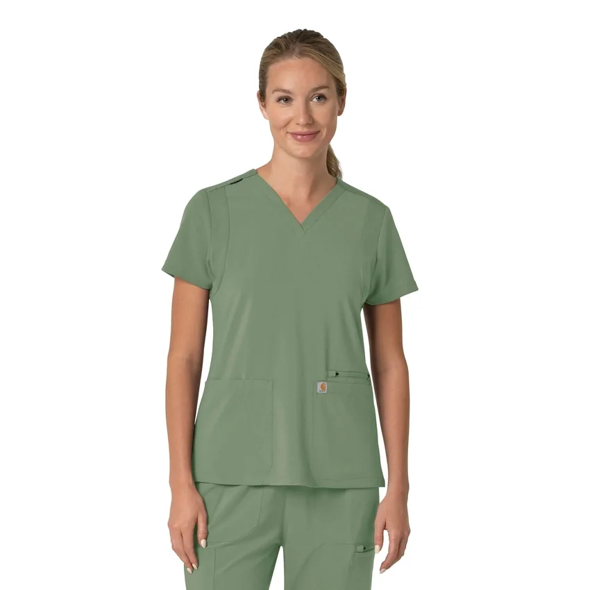Women's Force Cross-Flex Flex Panel V-Neck Scrub Top