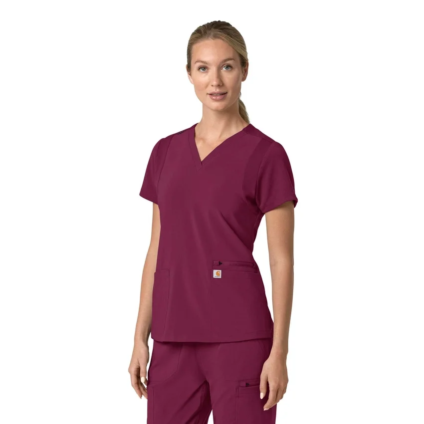 Women's Force Cross-Flex Flex Panel V-Neck Scrub Top