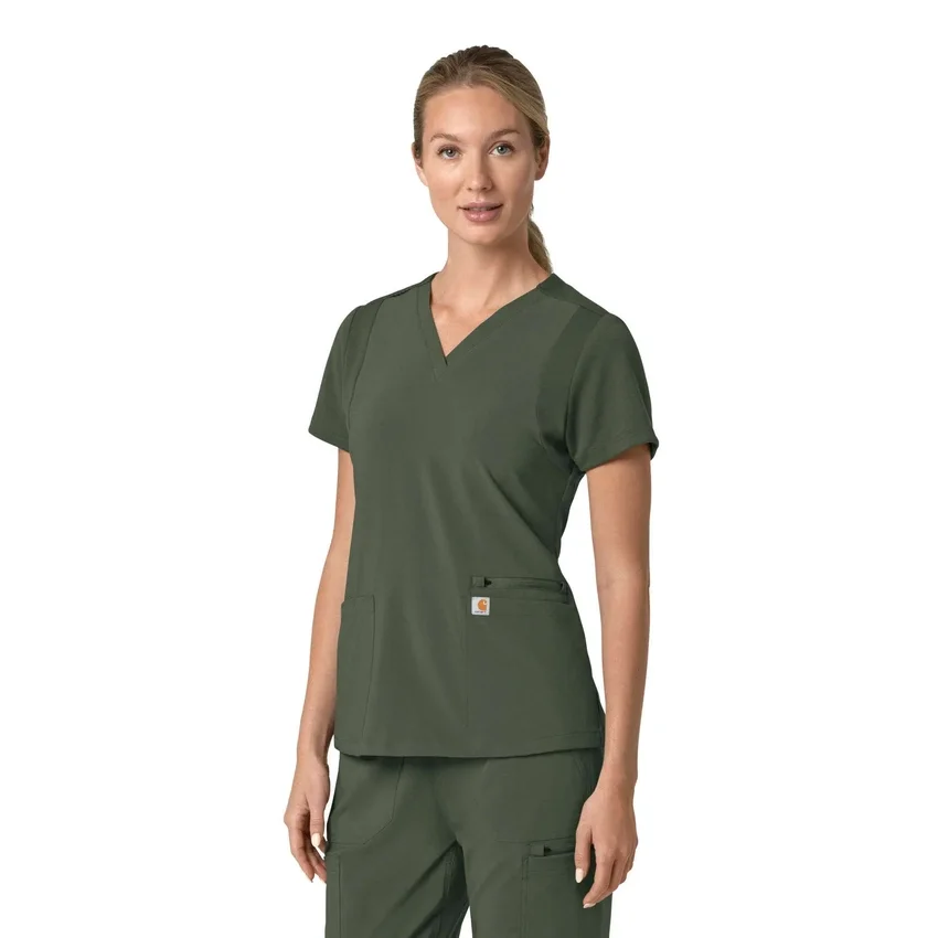 Women's Force Cross-Flex Flex Panel V-Neck Scrub Top