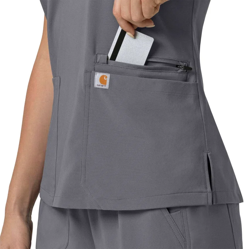 Women's Force Cross-Flex Flex Panel V-Neck Scrub Top