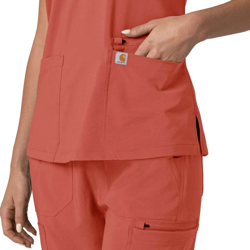 Women's Force Cross-Flex Flex Panel V-Neck Scrub Top