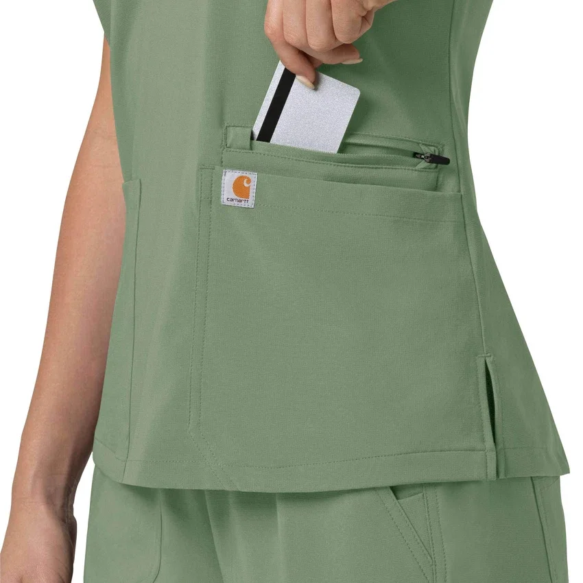 Women's Force Cross-Flex Flex Panel V-Neck Scrub Top