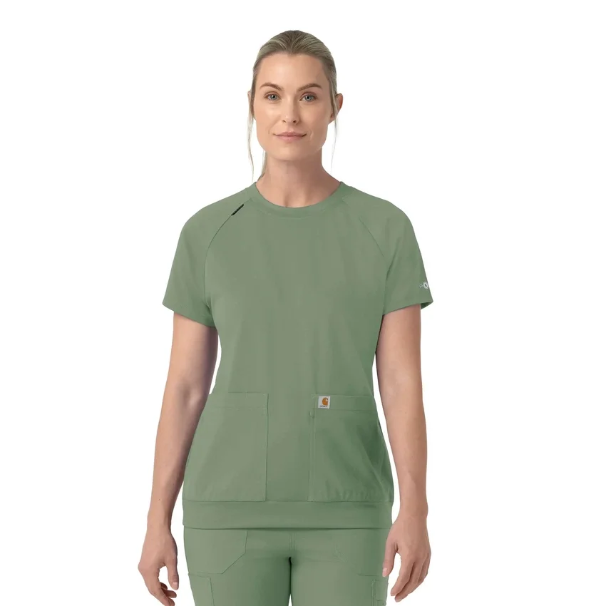 Women's Force Cross-Flex Knit Crew Neck Scrub Top