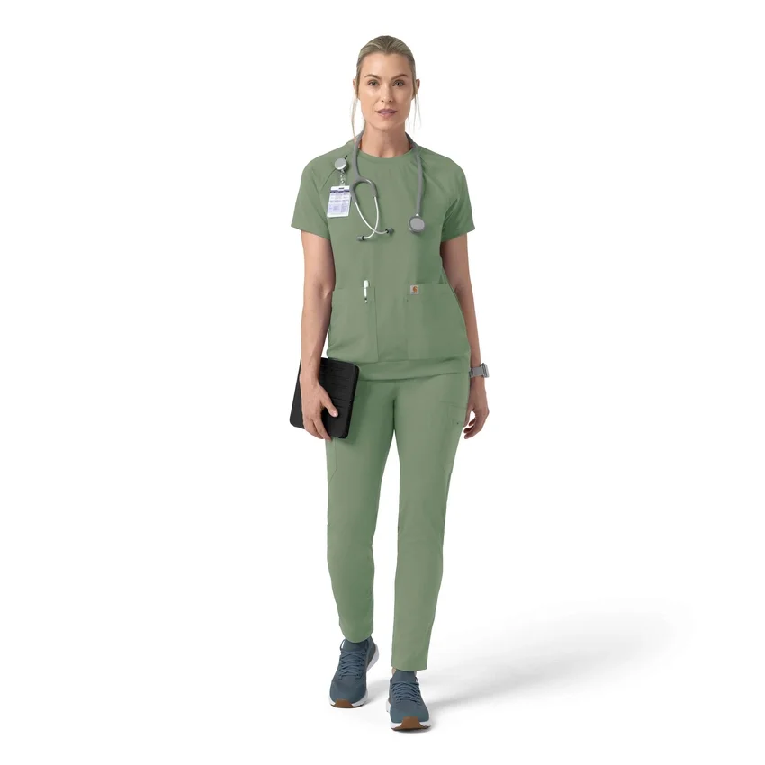 Women's Force Cross-Flex Knit Crew Neck Scrub Top