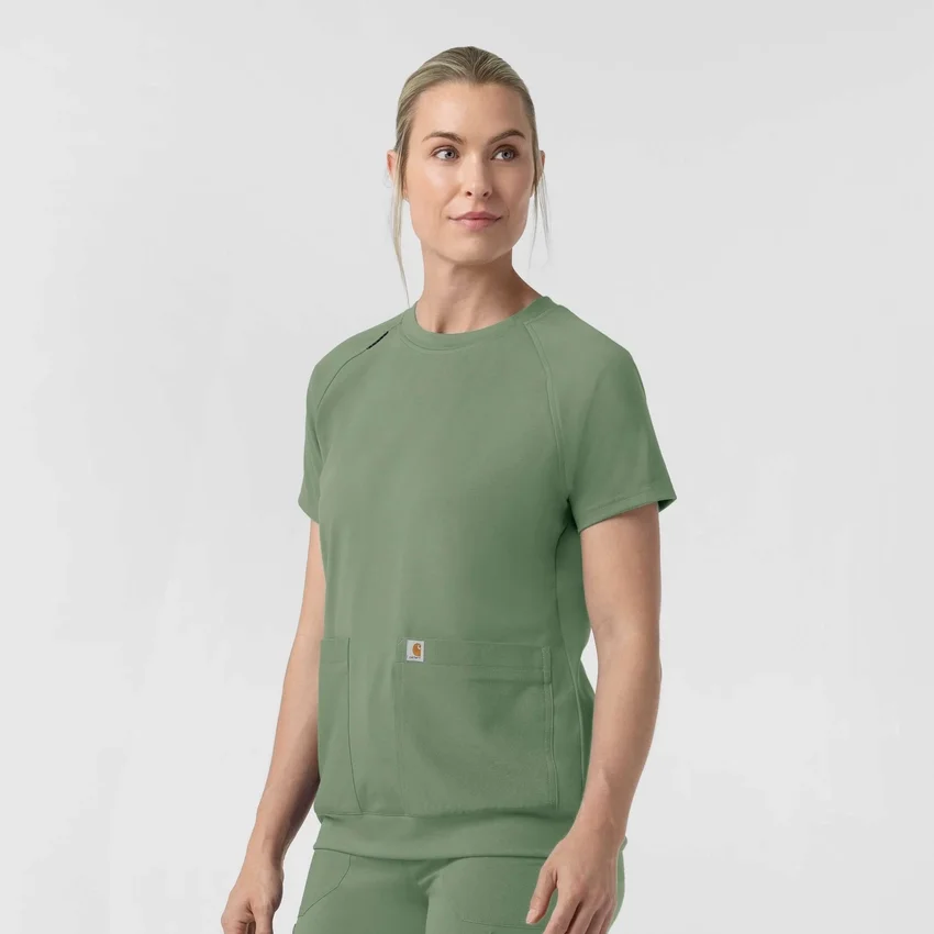 Women's Force Cross-Flex Knit Crew Neck Scrub Top