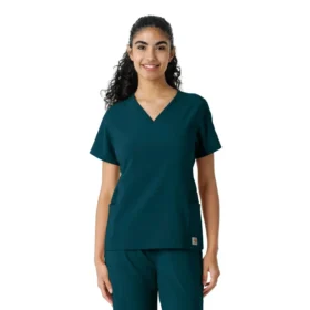 Women's Force Cross-Flex Knit Panel Scrub Top