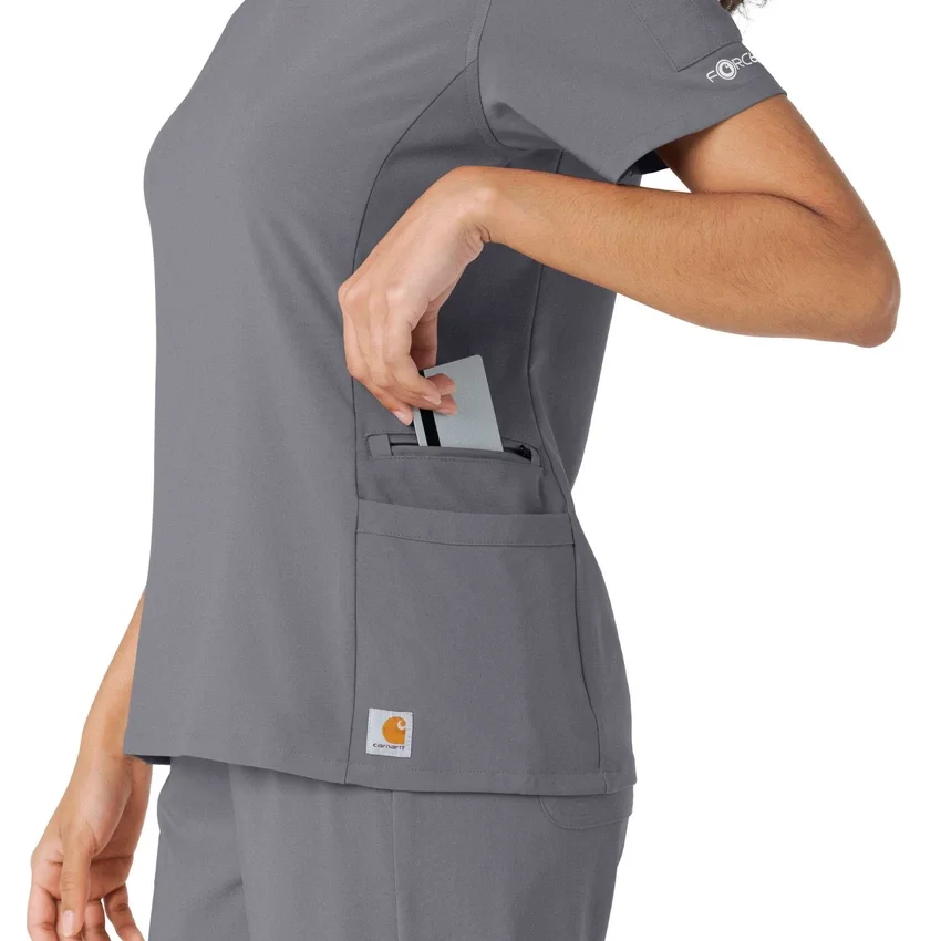 Women's Force Cross-Flex Knit Panel Scrub Top