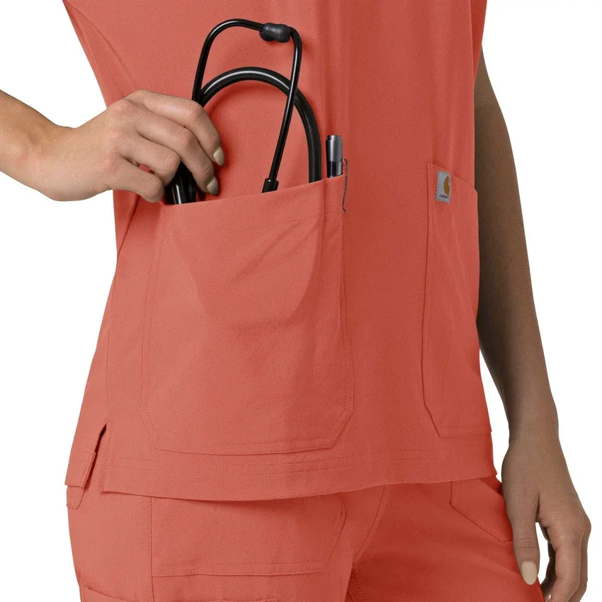 Women's Force Cross-Flex Oversized V-Neck Scrub Top