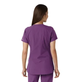 Women’s Force Essentials Notch Neck Tunic Knit Panel Scrub Top