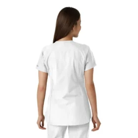 Women’s Force Essentials Notch Neck Tunic Knit Panel Scrub Top