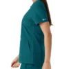 Women's Force Essentials Notch Neck Tunic Knit Panel Scrub Top