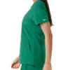 Women's Force Essentials Notch Neck Tunic Knit Panel Scrub Top