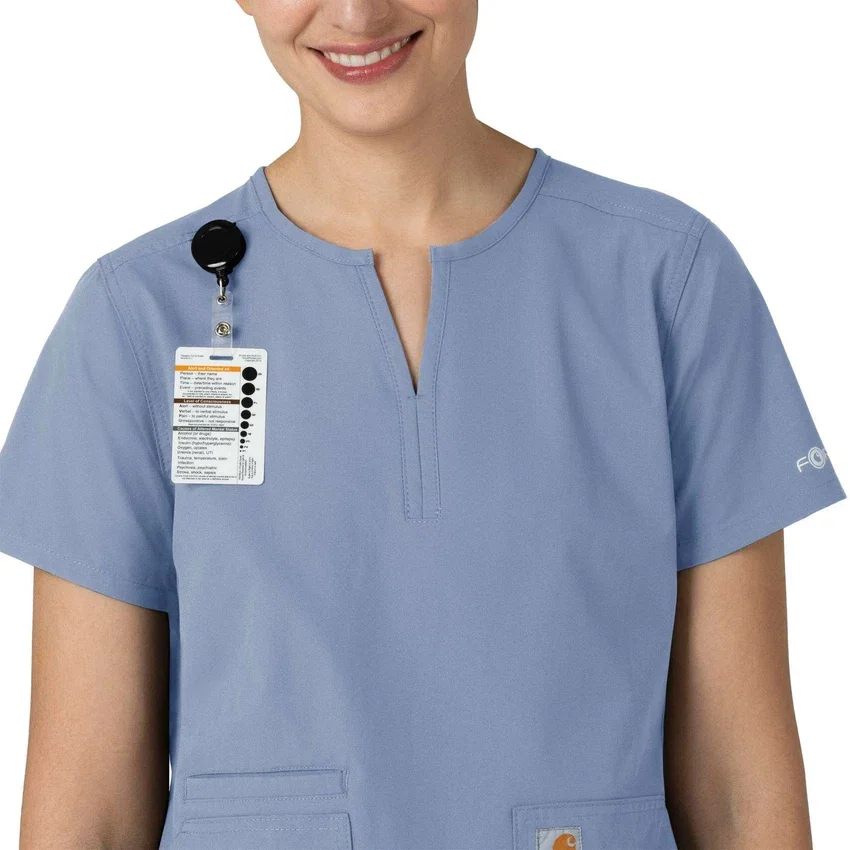 Women's Force Essentials Notch Neck Tunic Scrub Top