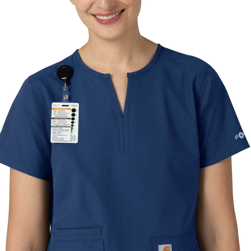 Women's Force Essentials Notch Neck Tunic Scrub Top