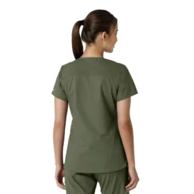Women’s Force Essentials V-Neck Knit Panel Scrub Top