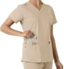 Women's Force Essentials V-Neck Knit Panel Scrub Top
