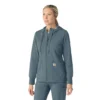 Women's Full Zip Waffle Scrub Hoodie