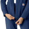 Women's Full Zip Waffle Scrub Hoodie