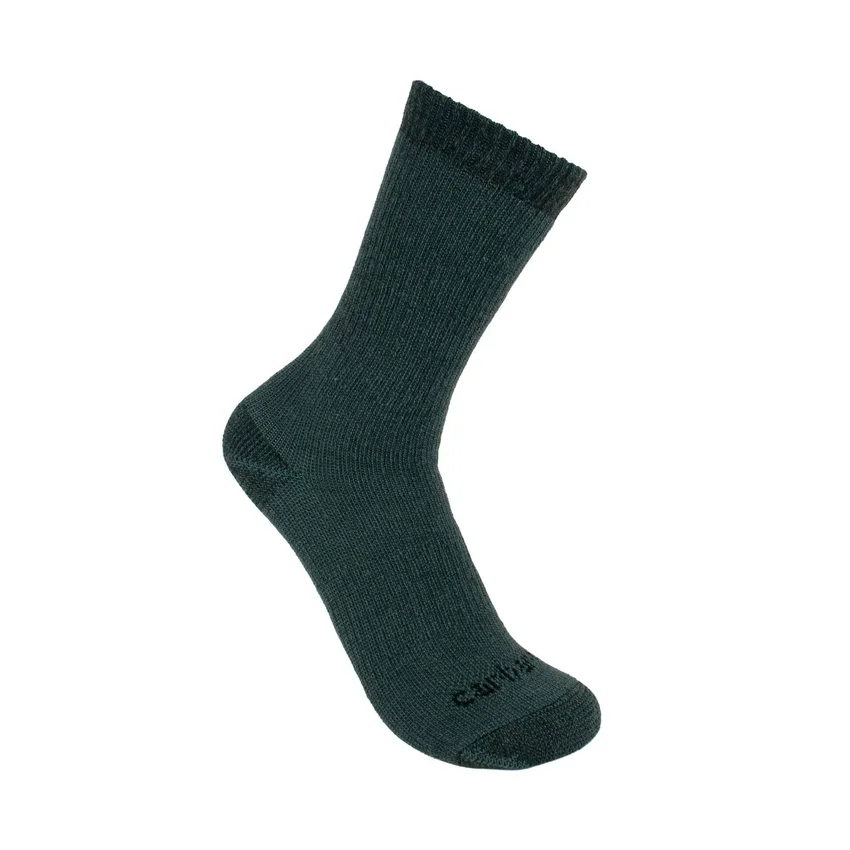 Women's Heavyweight Synthetic-Wool Blend Crew Sock 4-Pack