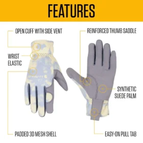 Women’s High Dexterity Open Cuff Glove