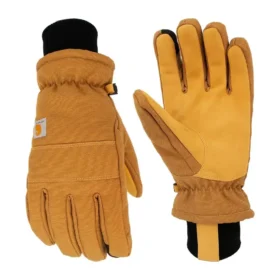 Women's Insulated Duck/Synthetic Leather Knit Cuff Glove