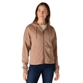 Women's Lightweight Tencel Full Zip Hooded Sweatshirt