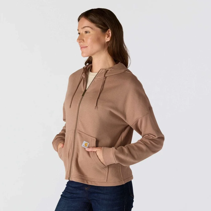 Women's Lightweight Tencel Full Zip Hooded Sweatshirt