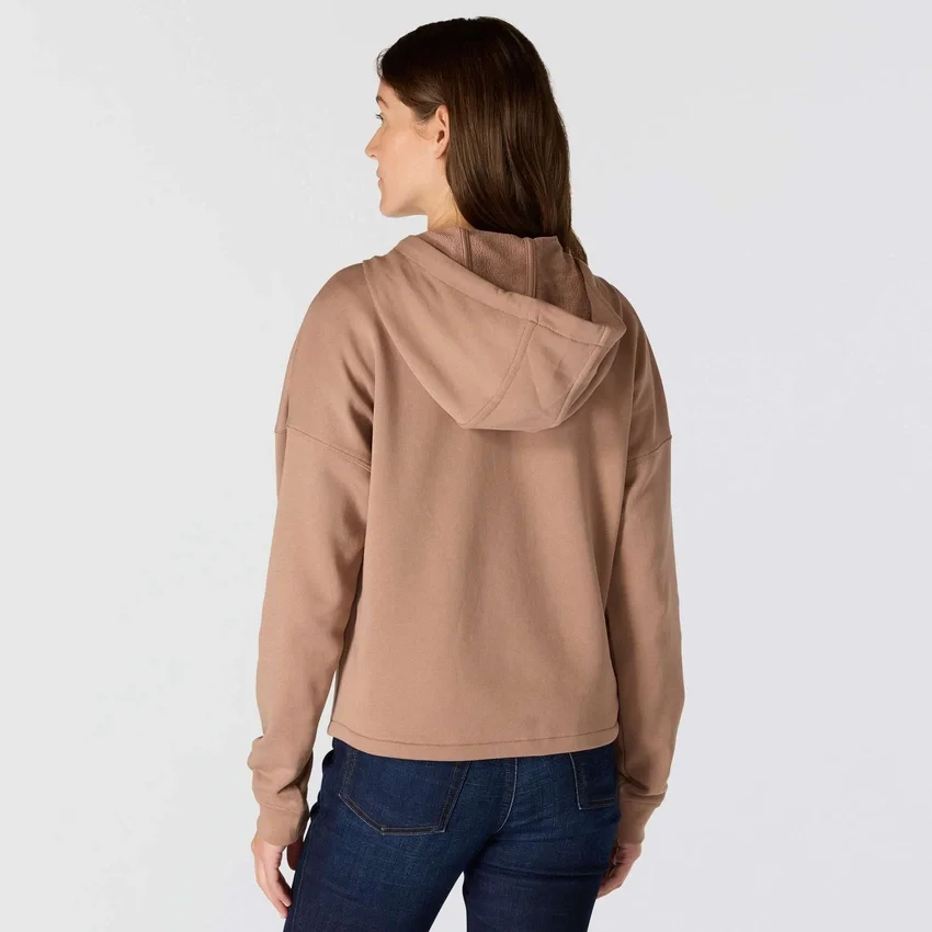 Women's Lightweight Tencel Full Zip Hooded Sweatshirt