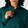 Women's Lightweight Tencel Half-Zip Pullover Sweatshirt