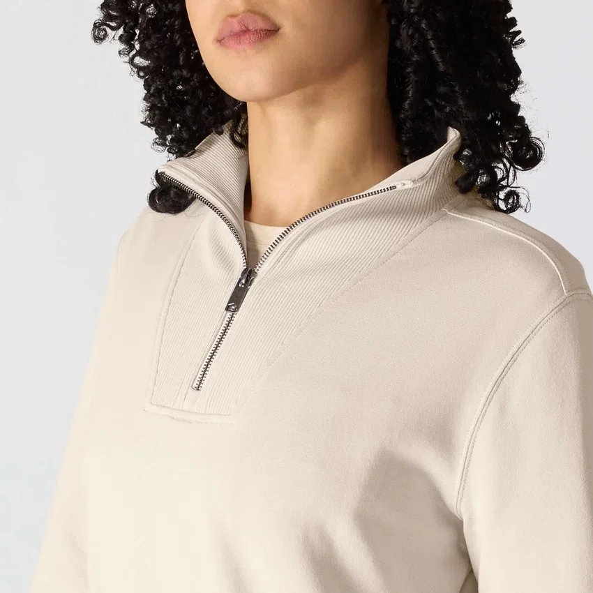Women's Lightweight Tencel Half-Zip Pullover Sweatshirt