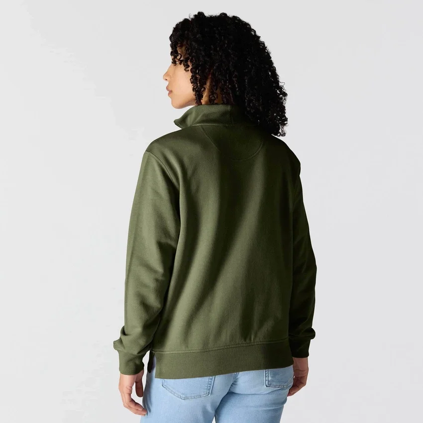 Women's Lightweight Tencel Half-Zip Pullover Sweatshirt