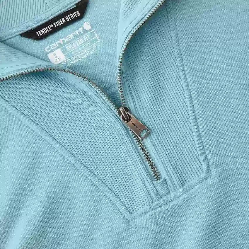 Women's Lightweight Tencel Half-Zip Pullover Sweatshirt