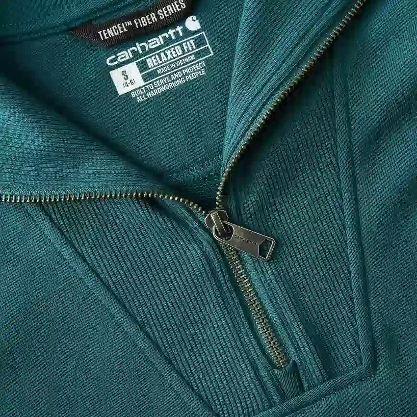 Women's Lightweight Tencel Half-Zip Pullover Sweatshirt