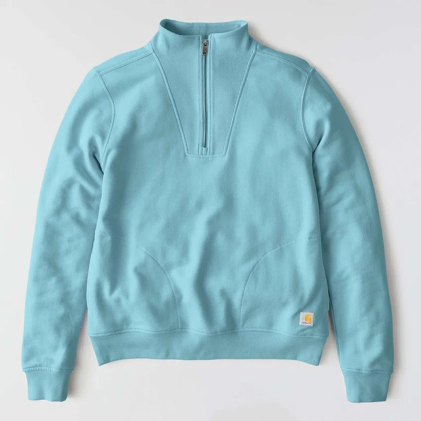 Women's Lightweight Tencel Half-Zip Pullover Sweatshirt