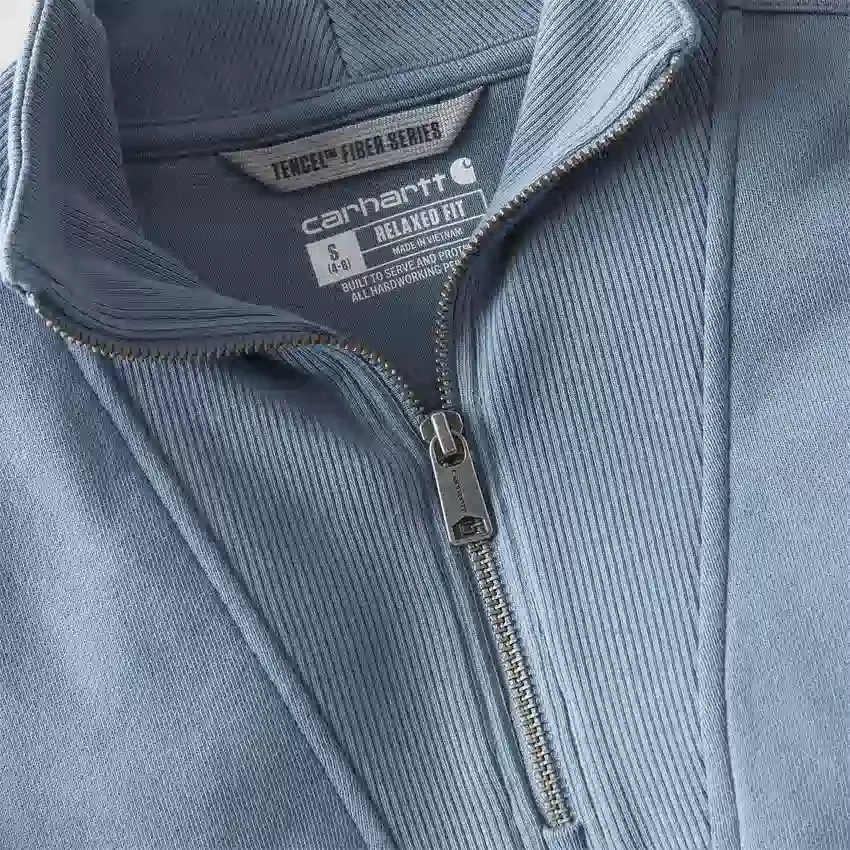 Women's Lightweight Tencel Half-Zip Pullover Sweatshirt