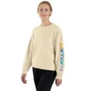 Women's Lightweight Tencel Loose Fit Graphic Sleeve Sweatshirt